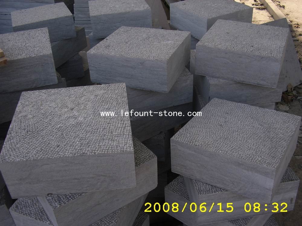 Blue stone cube-2